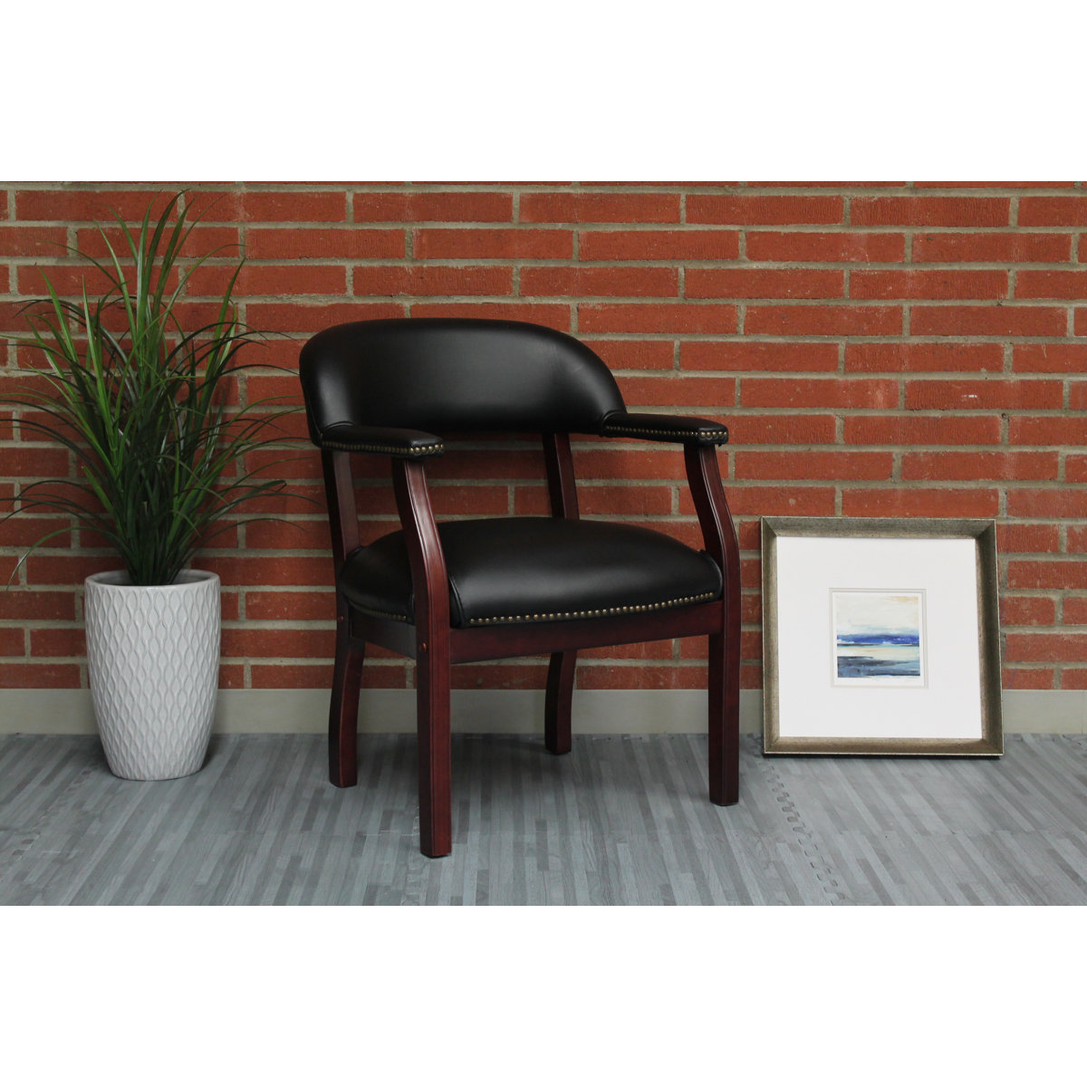 Reception Chair with Manufactured Wood Frame